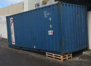 stockage conteneur maritime 20 pieds